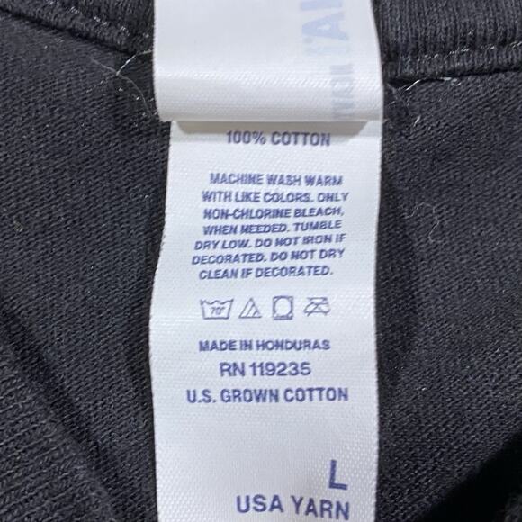 Sturgis Motorcycle Rally Tee Black Large Full Moon Biker Graphic Double Sided - Picture 4 of 6